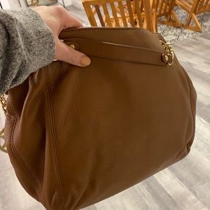 Light brown/tan Michael Kors leather purse